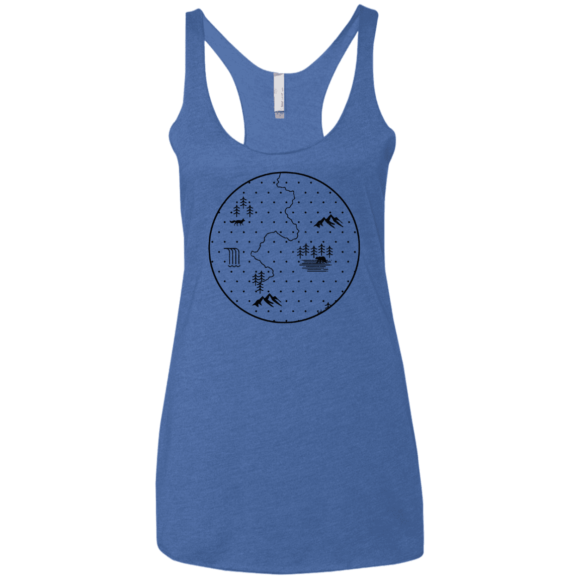 T-Shirts Vintage Royal / X-Small Discovering Nature Women's Triblend Racerback Tank