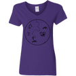 T-Shirts Purple / S Discovering Nature Women's V-Neck T-Shirt