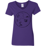 T-Shirts Purple / S Discovering Nature Women's V-Neck T-Shirt