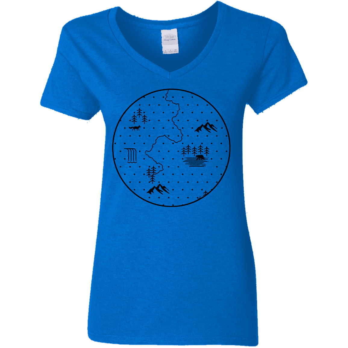 T-Shirts Royal / S Discovering Nature Women's V-Neck T-Shirt