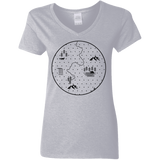 T-Shirts Sport Grey / S Discovering Nature Women's V-Neck T-Shirt