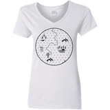 T-Shirts White / S Discovering Nature Women's V-Neck T-Shirt