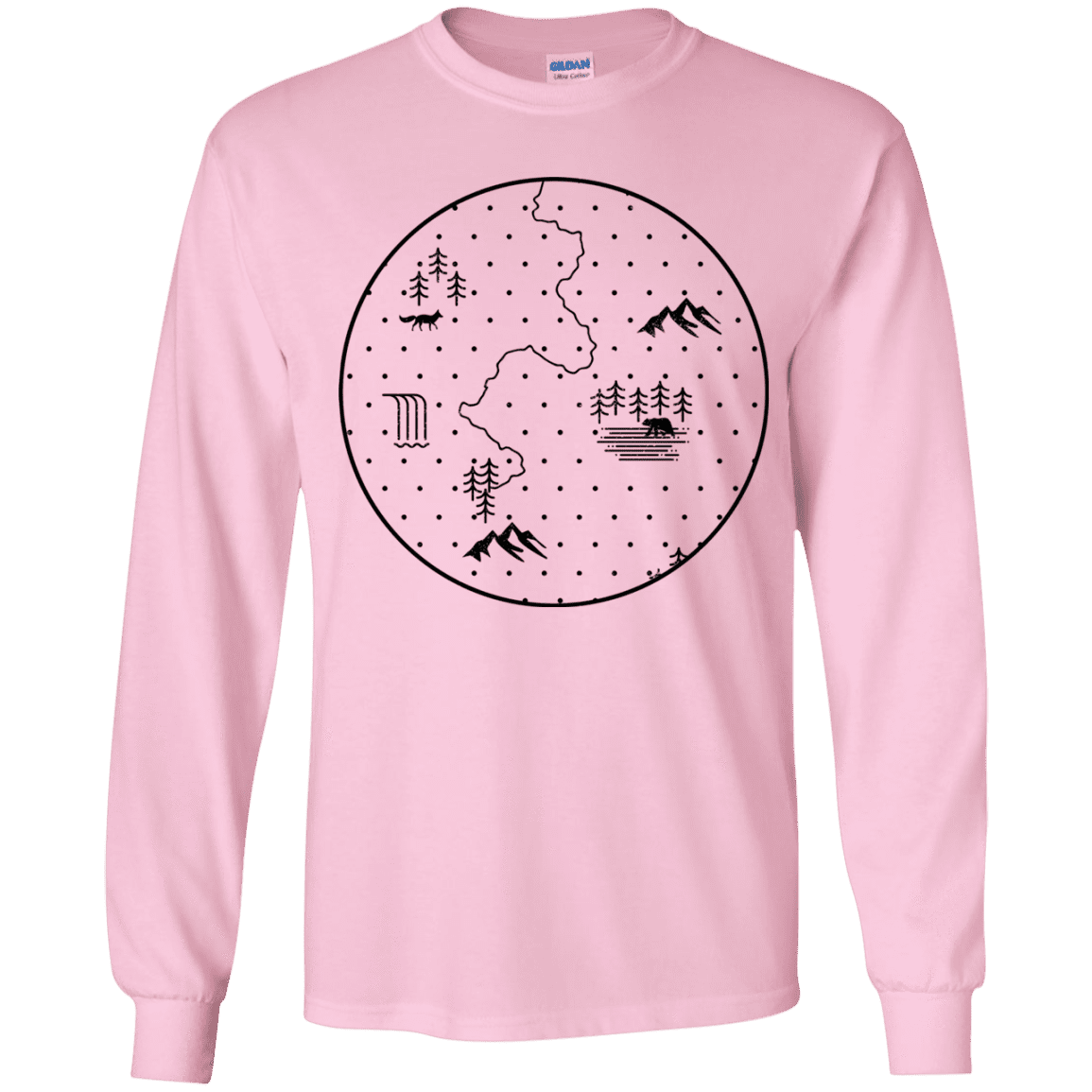 T-Shirts Light Pink / YS Discovering Nature Youth Long Sleeve T-Shirt