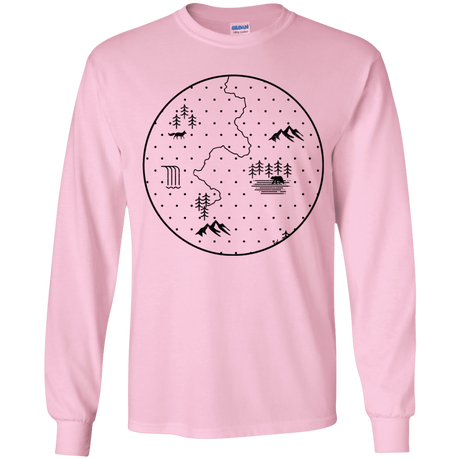 T-Shirts Light Pink / YS Discovering Nature Youth Long Sleeve T-Shirt