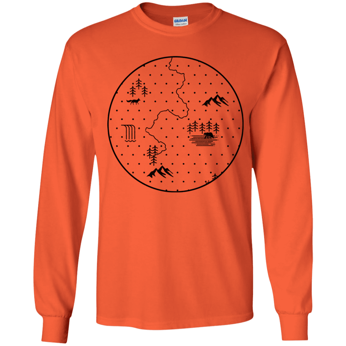 T-Shirts Orange / YS Discovering Nature Youth Long Sleeve T-Shirt