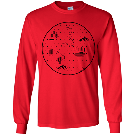 T-Shirts Red / YS Discovering Nature Youth Long Sleeve T-Shirt