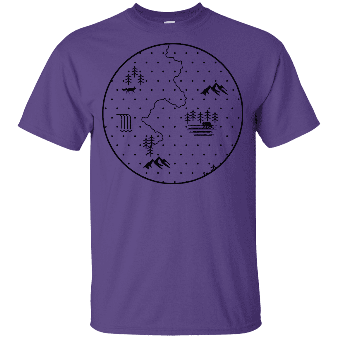 T-Shirts Purple / YXS Discovering Nature Youth T-Shirt