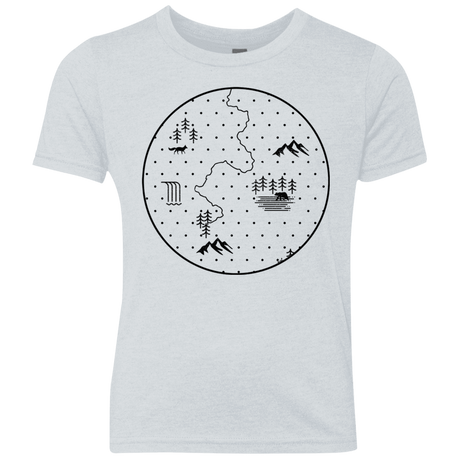 T-Shirts Heather White / YXS Discovering Nature Youth Triblend T-Shirt