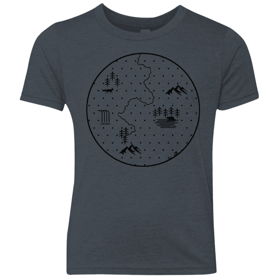 T-Shirts Vintage Navy / YXS Discovering Nature Youth Triblend T-Shirt