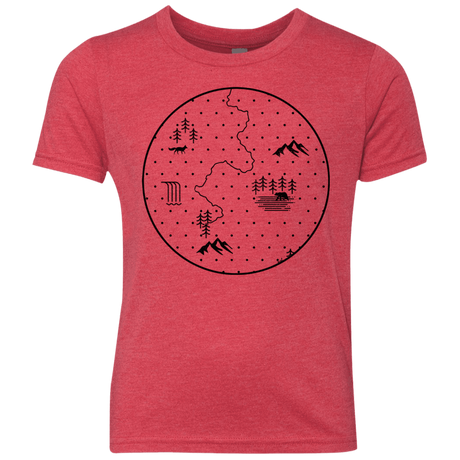 T-Shirts Vintage Red / YXS Discovering Nature Youth Triblend T-Shirt