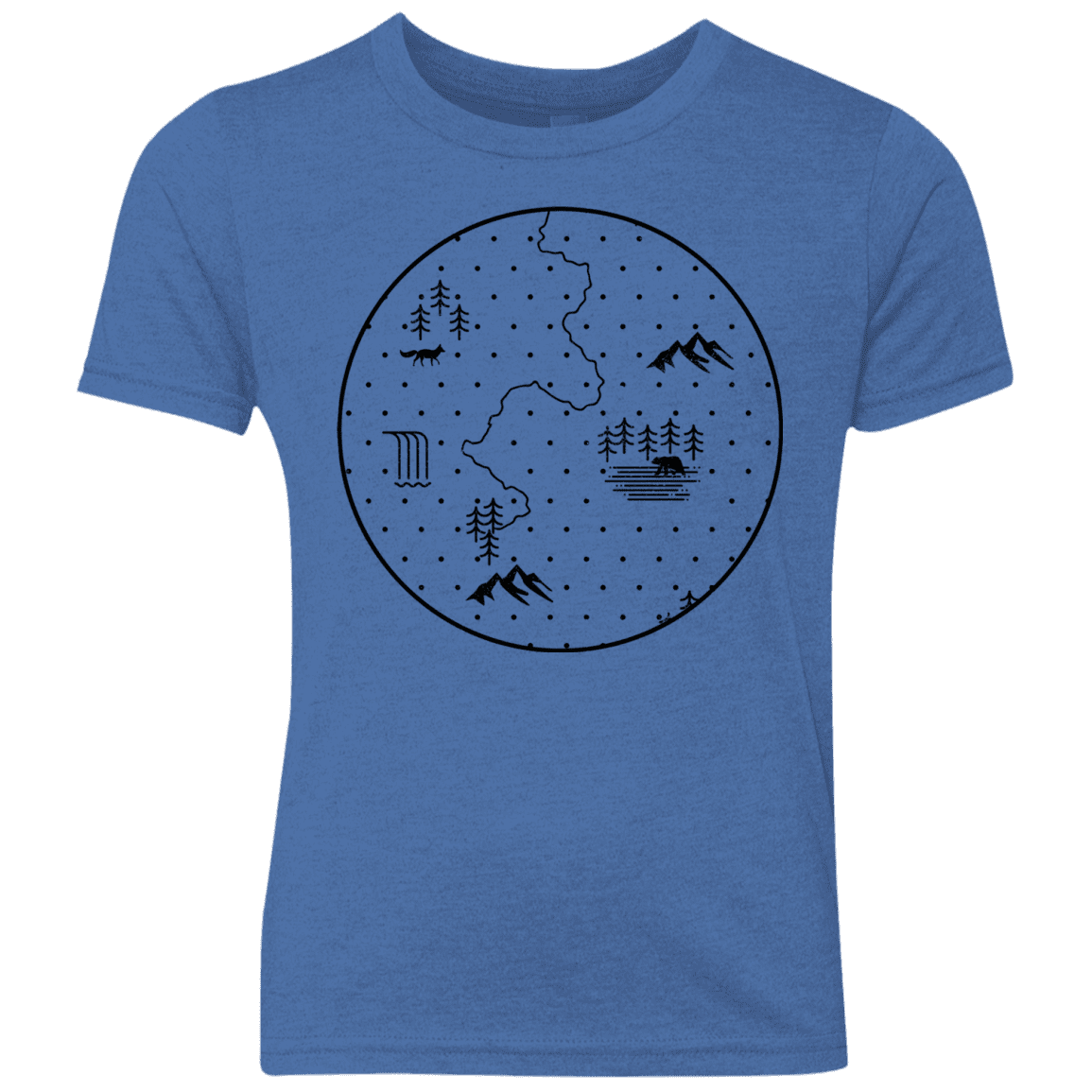 T-Shirts Vintage Royal / YXS Discovering Nature Youth Triblend T-Shirt