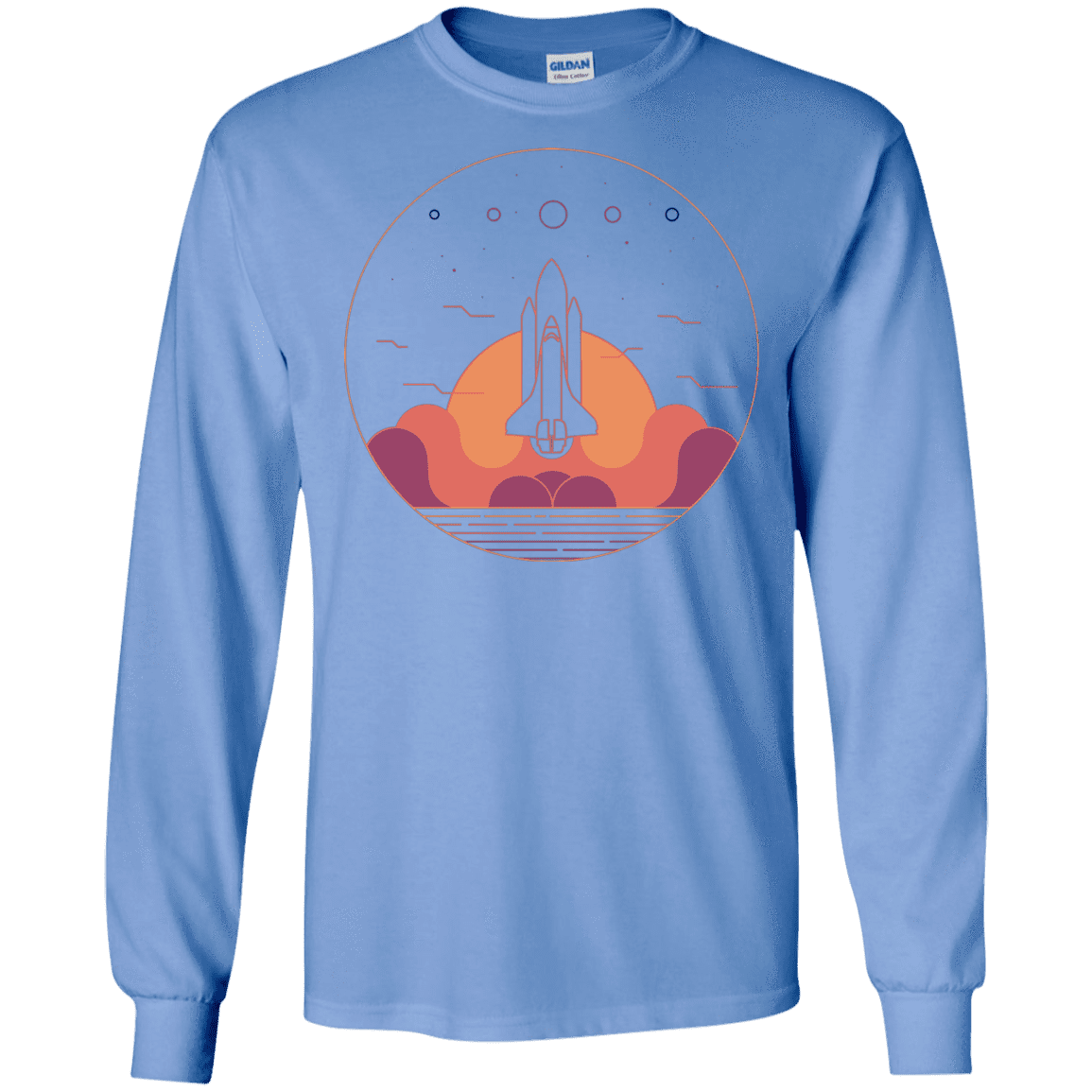 T-Shirts Carolina Blue / S Discovery Star Men's Long Sleeve T-Shirt