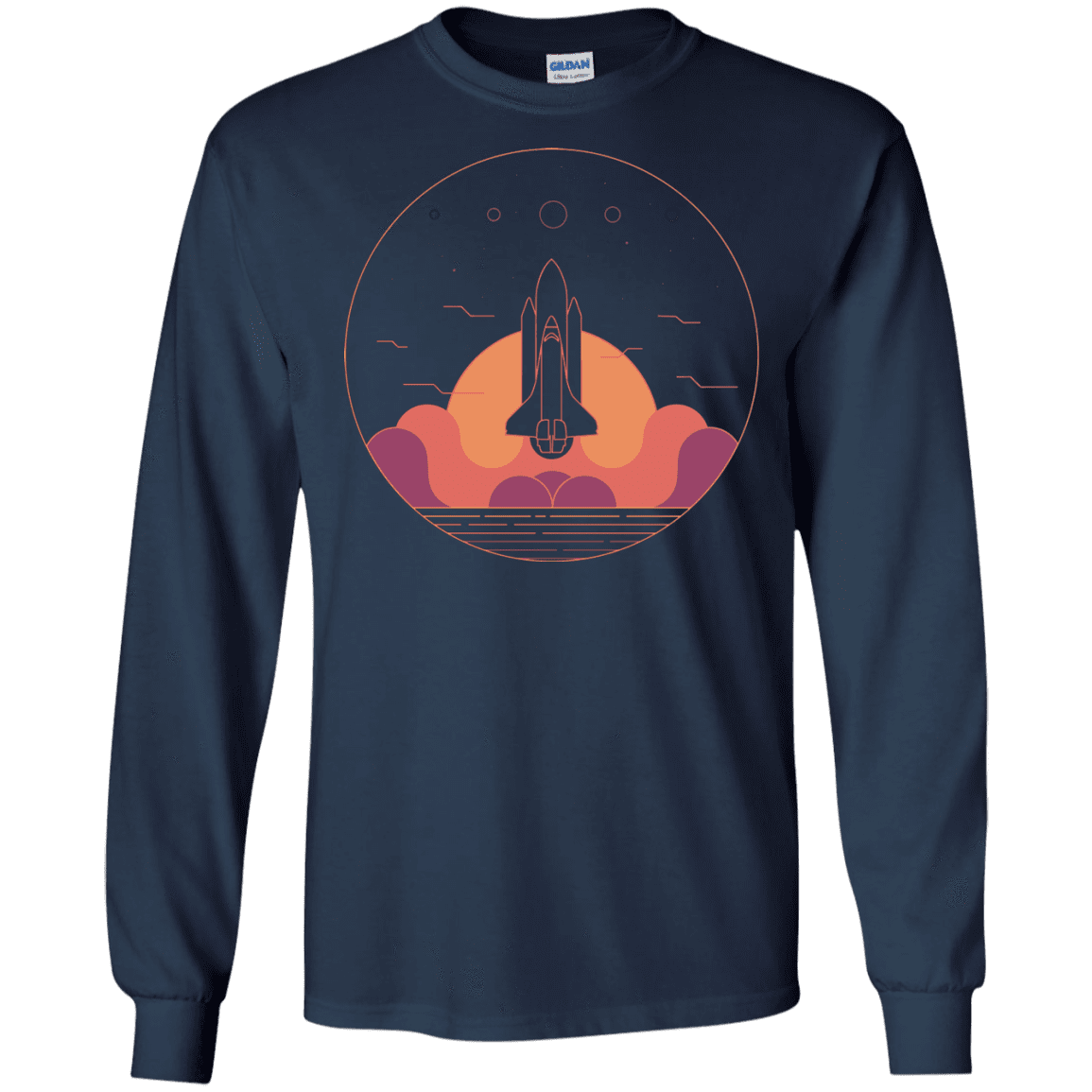 T-Shirts Navy / S Discovery Star Men's Long Sleeve T-Shirt