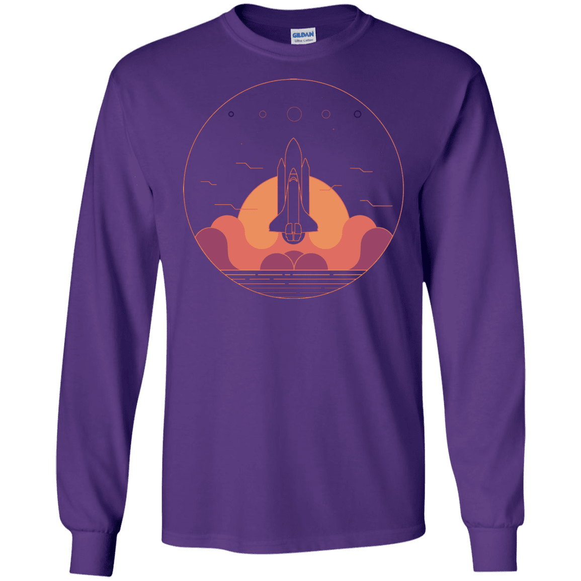 T-Shirts Purple / S Discovery Star Men's Long Sleeve T-Shirt