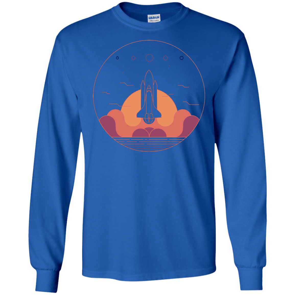 T-Shirts Royal / S Discovery Star Men's Long Sleeve T-Shirt