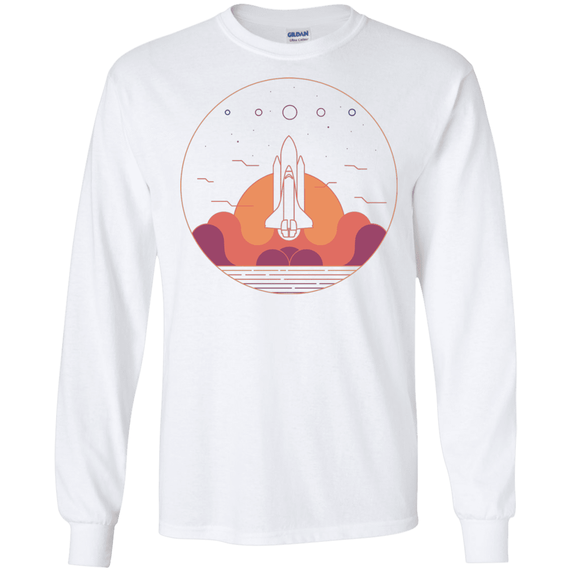 T-Shirts White / S Discovery Star Men's Long Sleeve T-Shirt