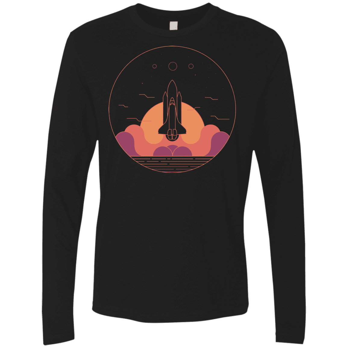 T-Shirts Black / S Discovery Star Men's Premium Long Sleeve