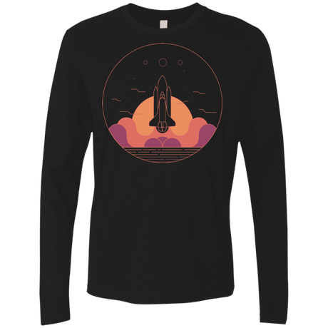 T-Shirts Black / S Discovery Star Men's Premium Long Sleeve