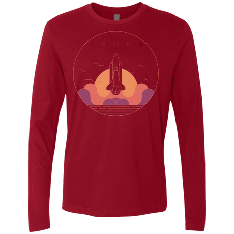 T-Shirts Cardinal / S Discovery Star Men's Premium Long Sleeve