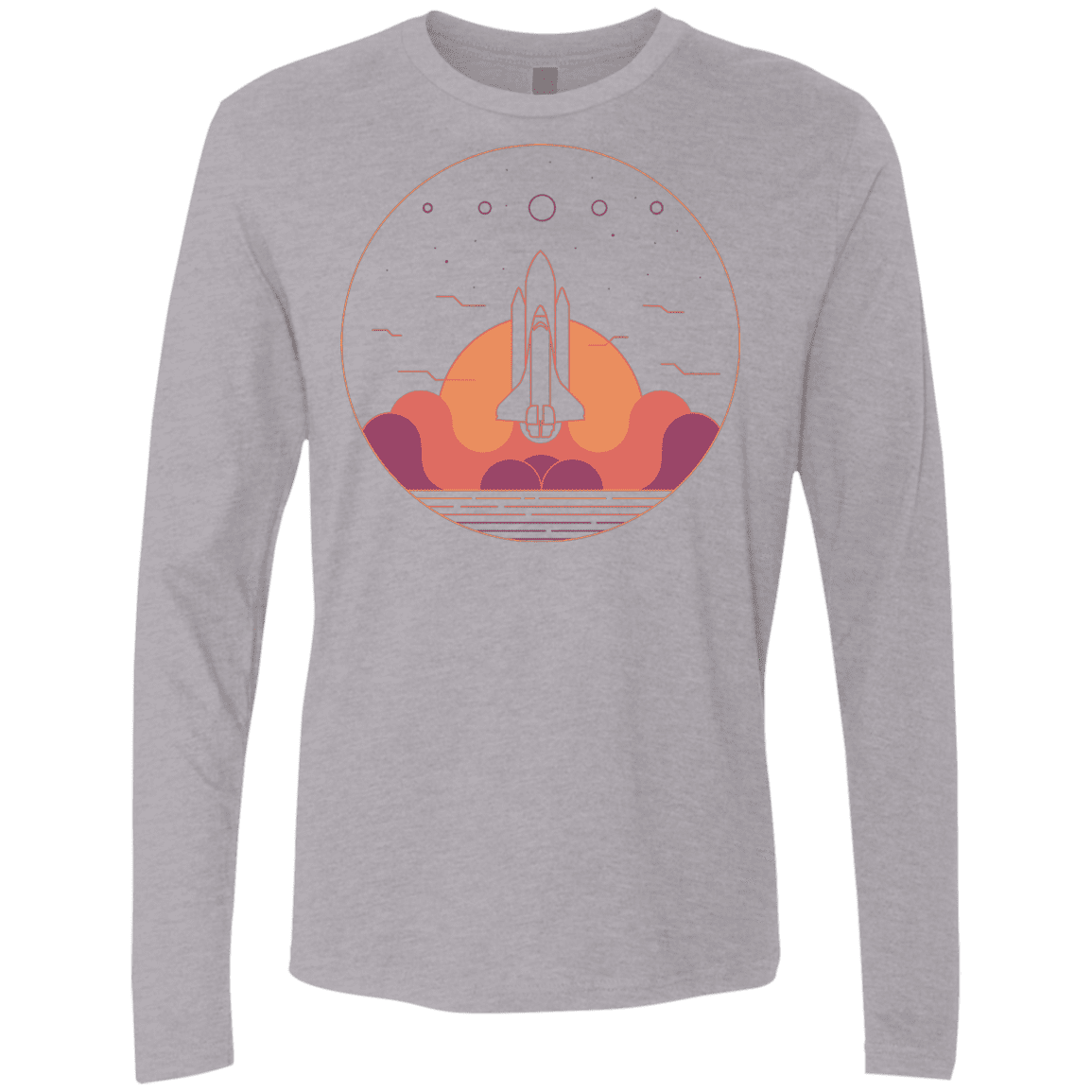 T-Shirts Heather Grey / S Discovery Star Men's Premium Long Sleeve