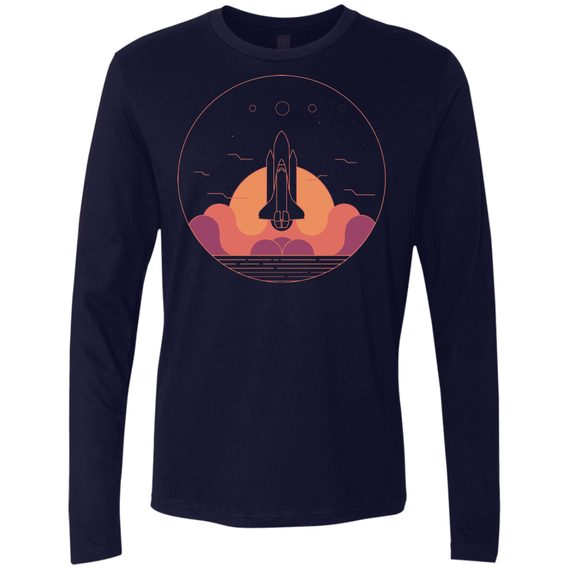 T-Shirts Midnight Navy / S Discovery Star Men's Premium Long Sleeve