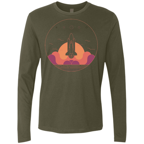 T-Shirts Military Green / S Discovery Star Men's Premium Long Sleeve