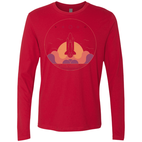 T-Shirts Red / S Discovery Star Men's Premium Long Sleeve