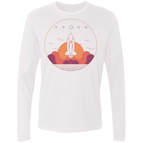 T-Shirts White / S Discovery Star Men's Premium Long Sleeve