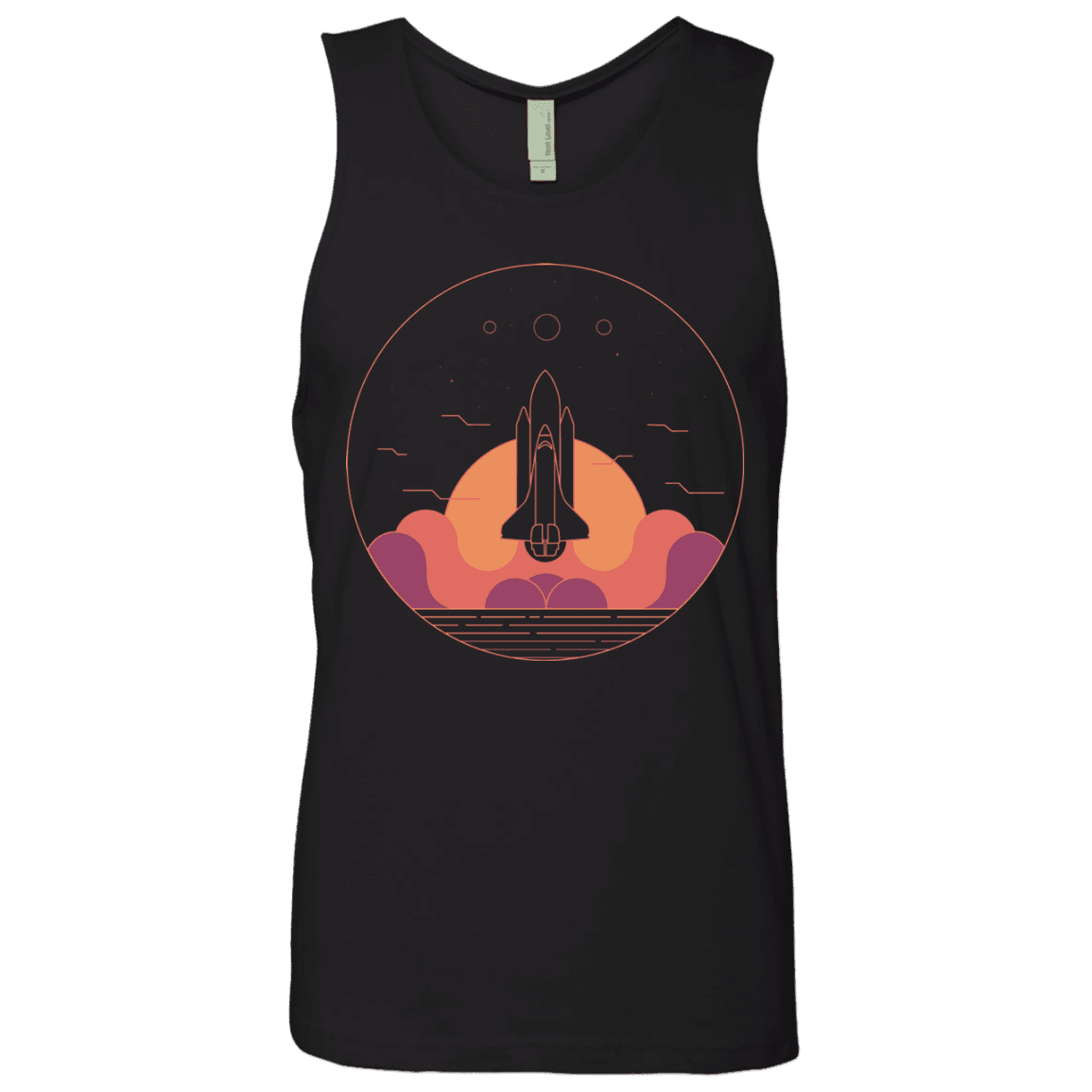 T-Shirts Black / S Discovery Star Men's Premium Tank Top