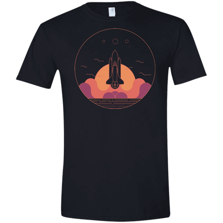 T-Shirts Black / X-Small Discovery Star Men's Semi-Fitted Softstyle