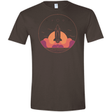 T-Shirts Dark Chocolate / S Discovery Star Men's Semi-Fitted Softstyle