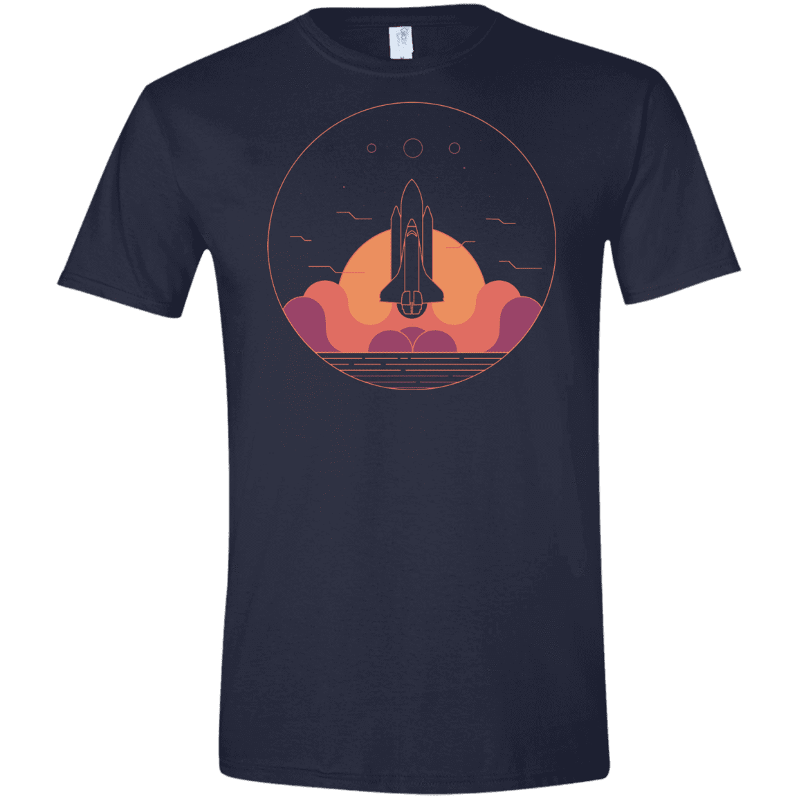 T-Shirts Navy / X-Small Discovery Star Men's Semi-Fitted Softstyle