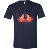 T-Shirts Navy / X-Small Discovery Star Men's Semi-Fitted Softstyle