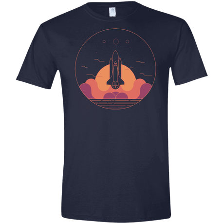 T-Shirts Navy / X-Small Discovery Star Men's Semi-Fitted Softstyle