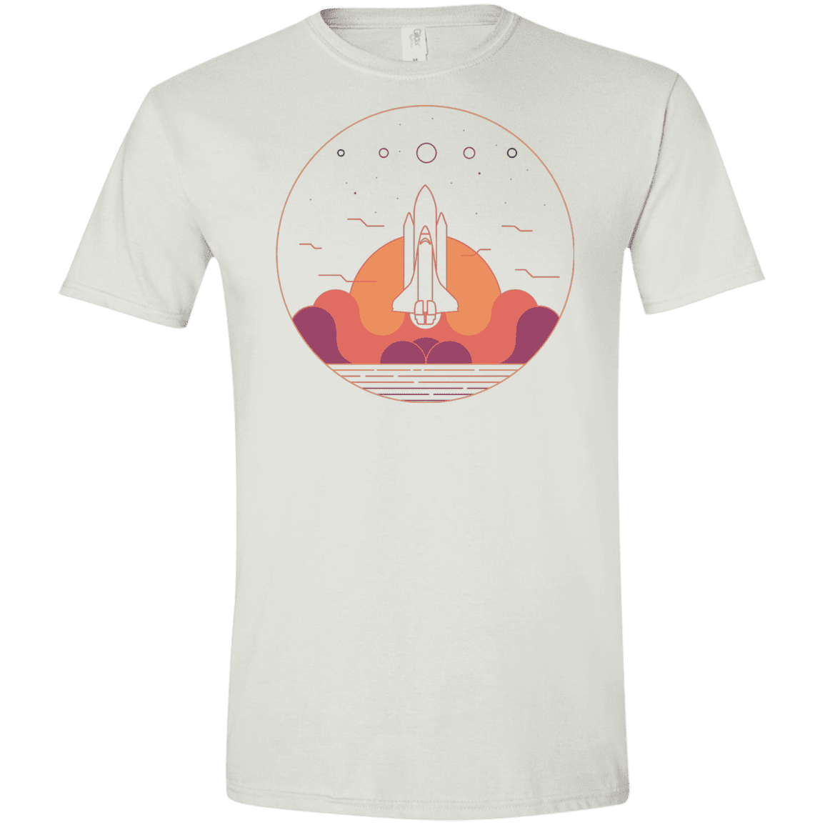 T-Shirts White / X-Small Discovery Star Men's Semi-Fitted Softstyle