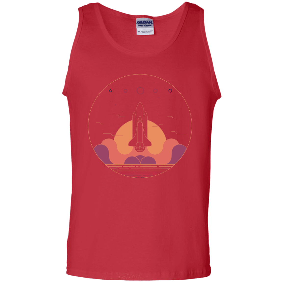 T-Shirts Red / S Discovery Star Men's Tank Top