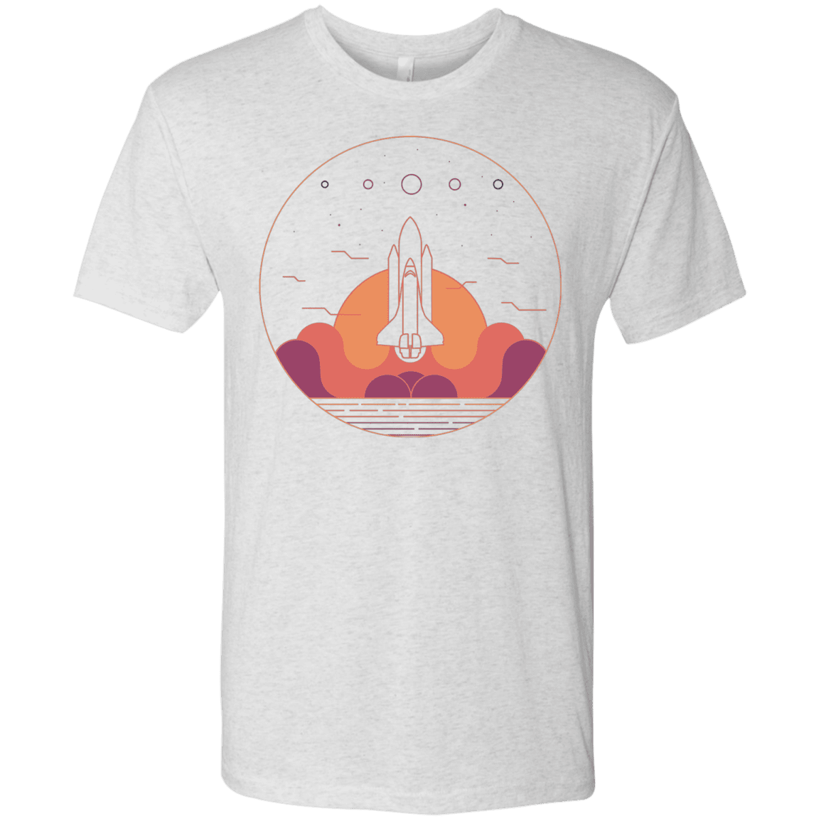 T-Shirts Heather White / S Discovery Star Men's Triblend T-Shirt