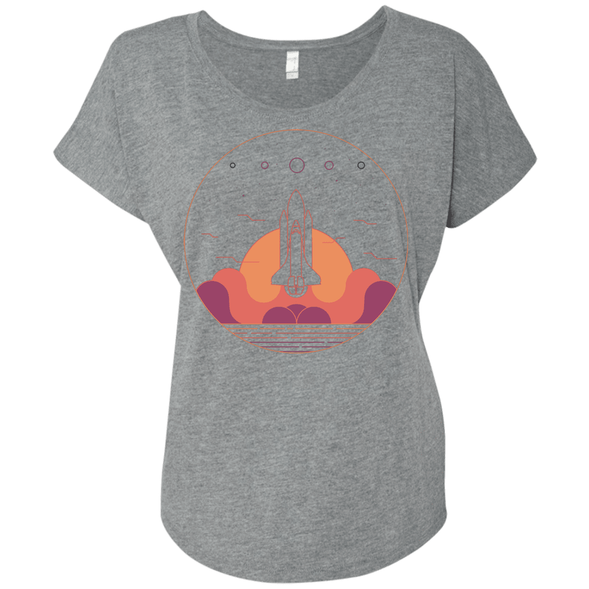 T-Shirts Premium Heather / X-Small Discovery Star Triblend Dolman Sleeve