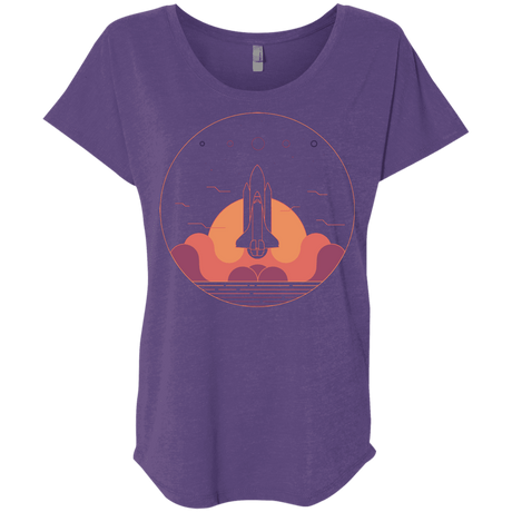 T-Shirts Purple Rush / X-Small Discovery Star Triblend Dolman Sleeve