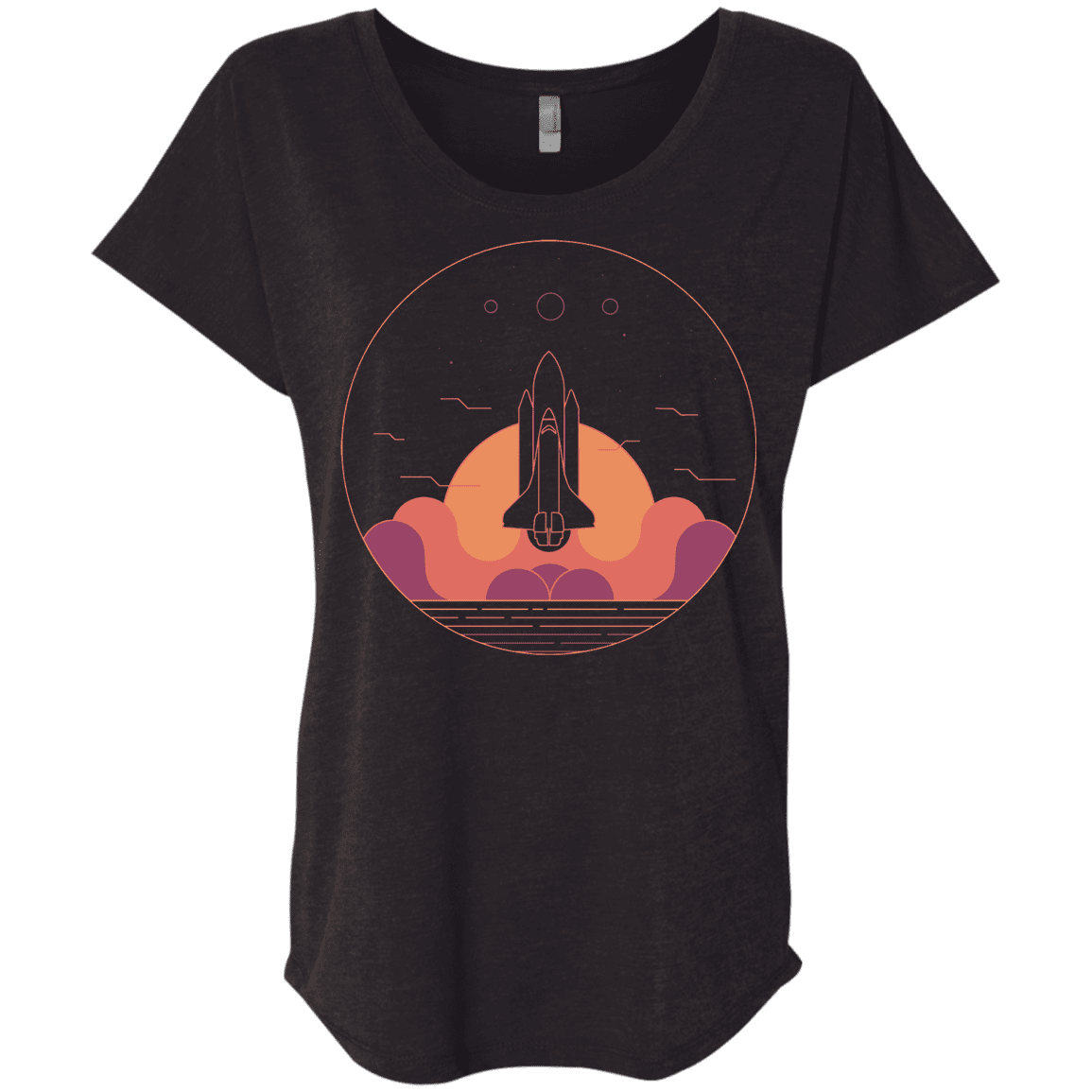 T-Shirts Vintage Black / X-Small Discovery Star Triblend Dolman Sleeve