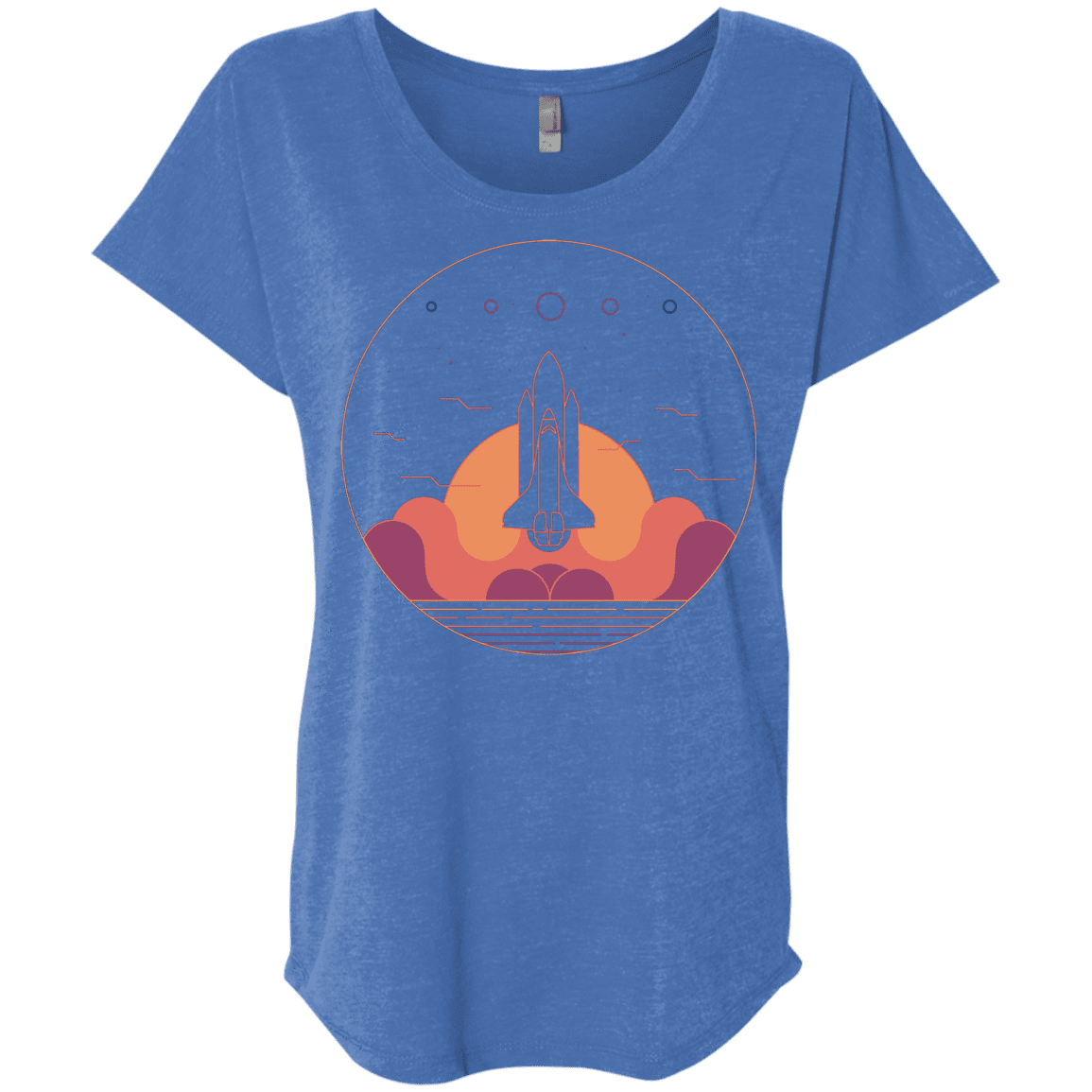 T-Shirts Vintage Royal / X-Small Discovery Star Triblend Dolman Sleeve