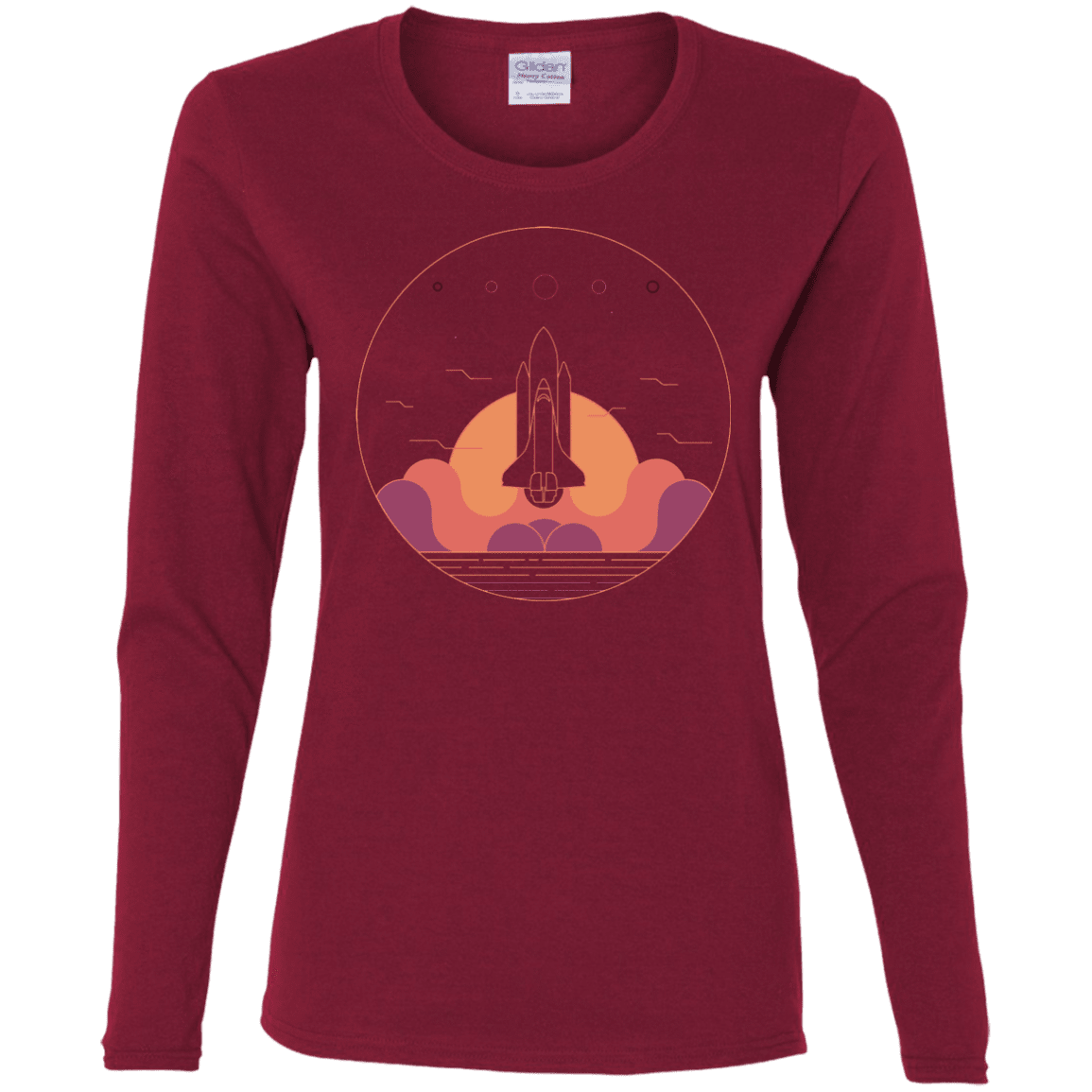 T-Shirts Cardinal / S Discovery Star Women's Long Sleeve T-Shirt