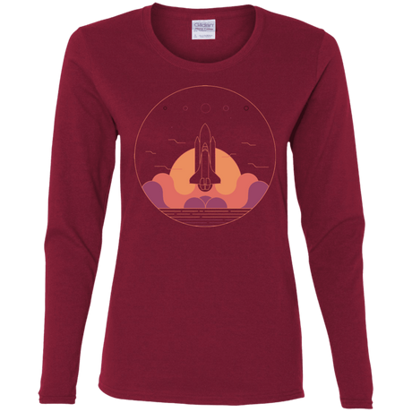 T-Shirts Cardinal / S Discovery Star Women's Long Sleeve T-Shirt