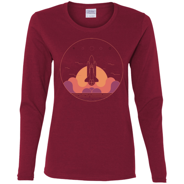 T-Shirts Cardinal / S Discovery Star Women's Long Sleeve T-Shirt