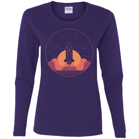 T-Shirts Purple / S Discovery Star Women's Long Sleeve T-Shirt