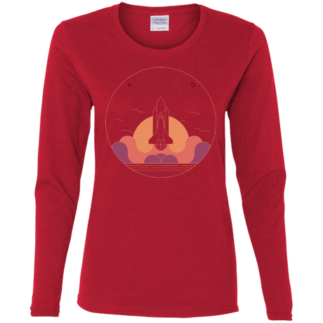 T-Shirts Red / S Discovery Star Women's Long Sleeve T-Shirt