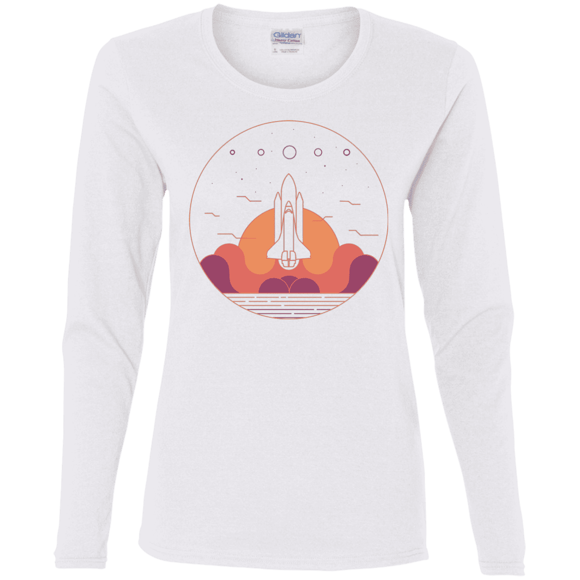 T-Shirts White / S Discovery Star Women's Long Sleeve T-Shirt