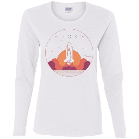 T-Shirts White / S Discovery Star Women's Long Sleeve T-Shirt