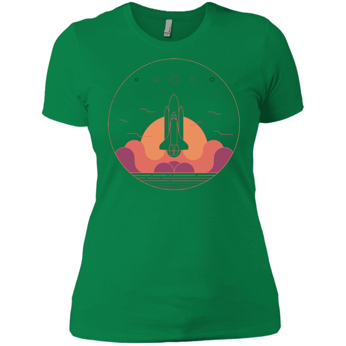 T-Shirts Kelly Green / X-Small Discovery Star Women's Premium T-Shirt