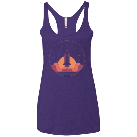 T-Shirts Purple Rush / X-Small Discovery Star Women's Triblend Racerback Tank